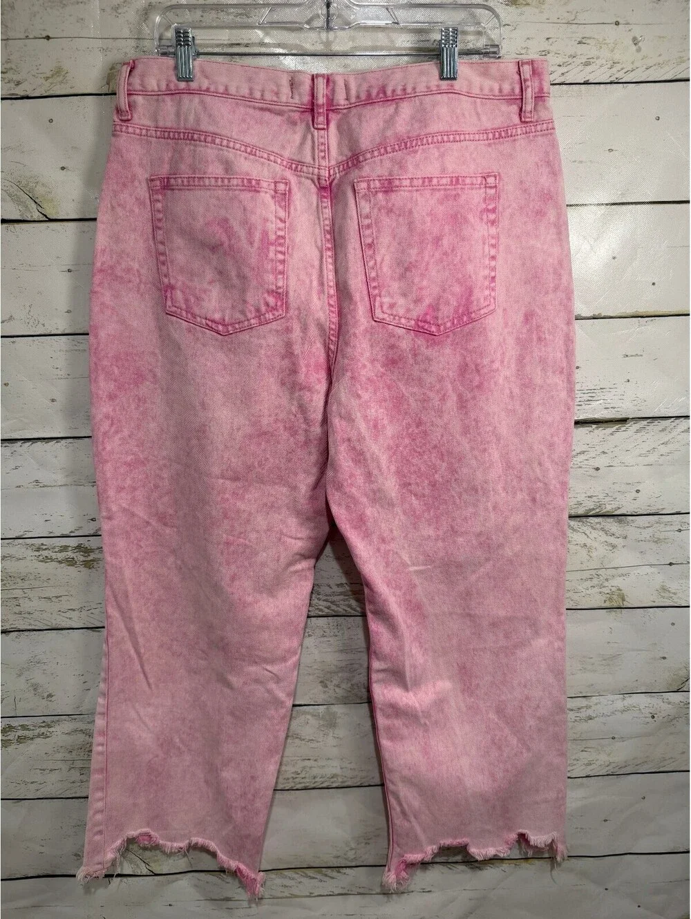 Free People We the Free Jeans Maggie Mid Rise Straight Leg Pink Women's Size 33
